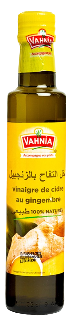 Vinaigre de cidre au gingembre 100 % naturel